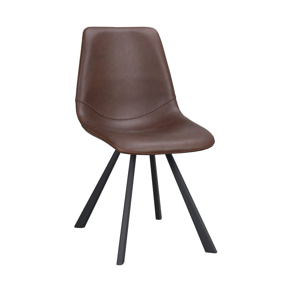 AUBURN Esszimmerstuhl Braun/Schwarz 46x60x83cm - ZEN ZONE