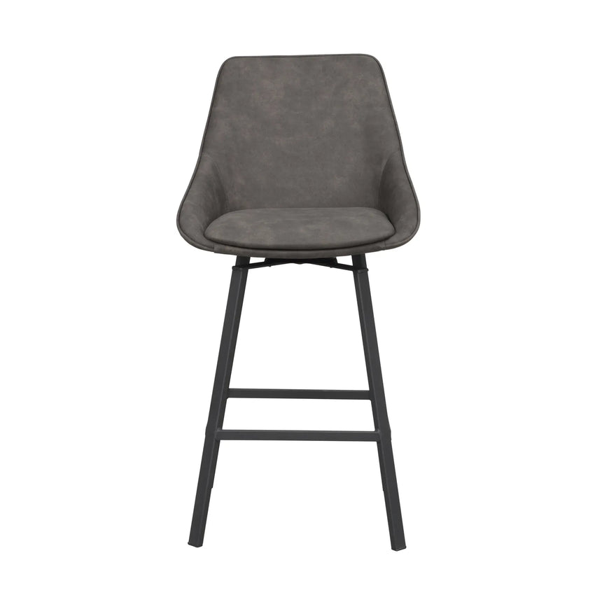 ALISON Barhocker Dunkelgrau/Schwarz 48x54x96cm - ZEN ZONE Furniture