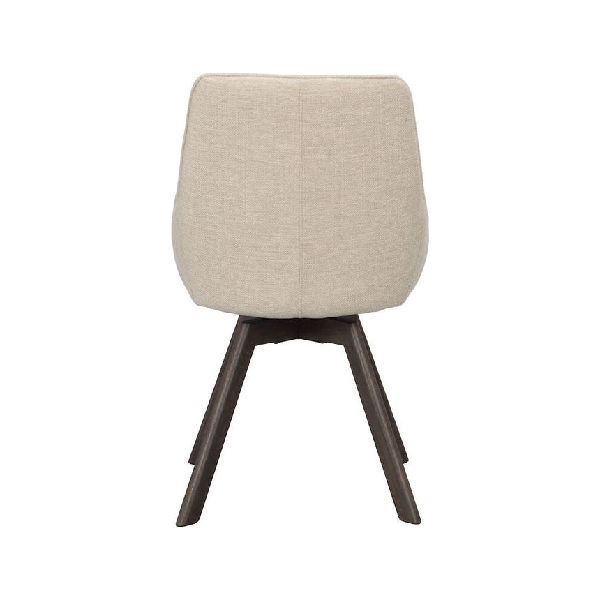 ALISON Esszimmerstuhl Hellbeige/Braun 51x60x88cm - ZEN ZONE