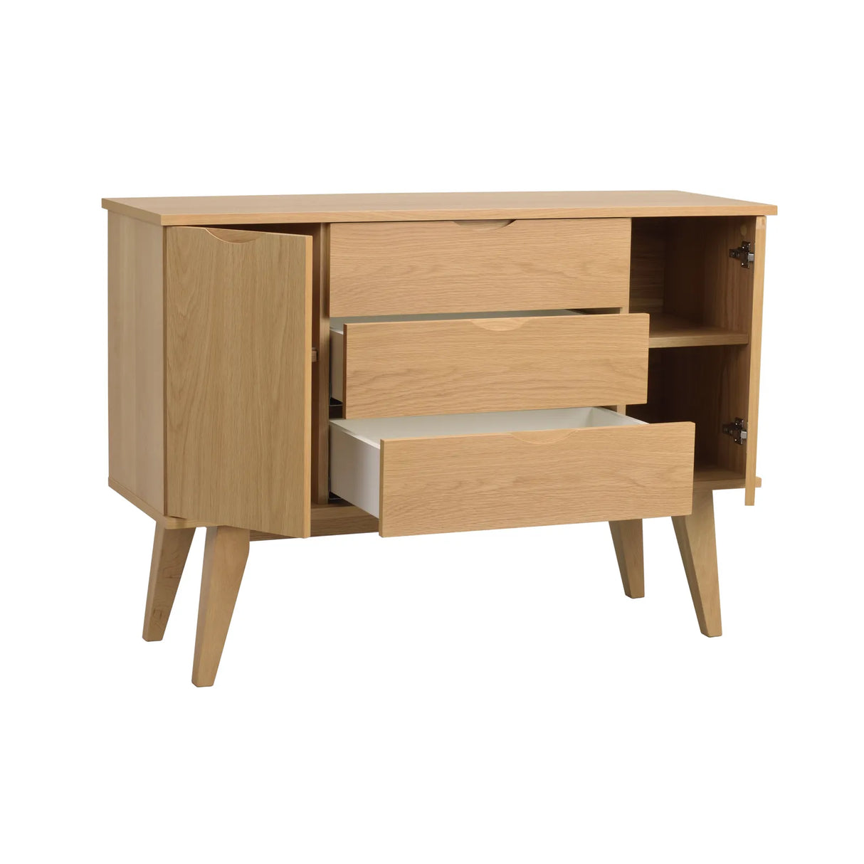 FILIPPA Sideboard aus Eiche 122x40x85 cm