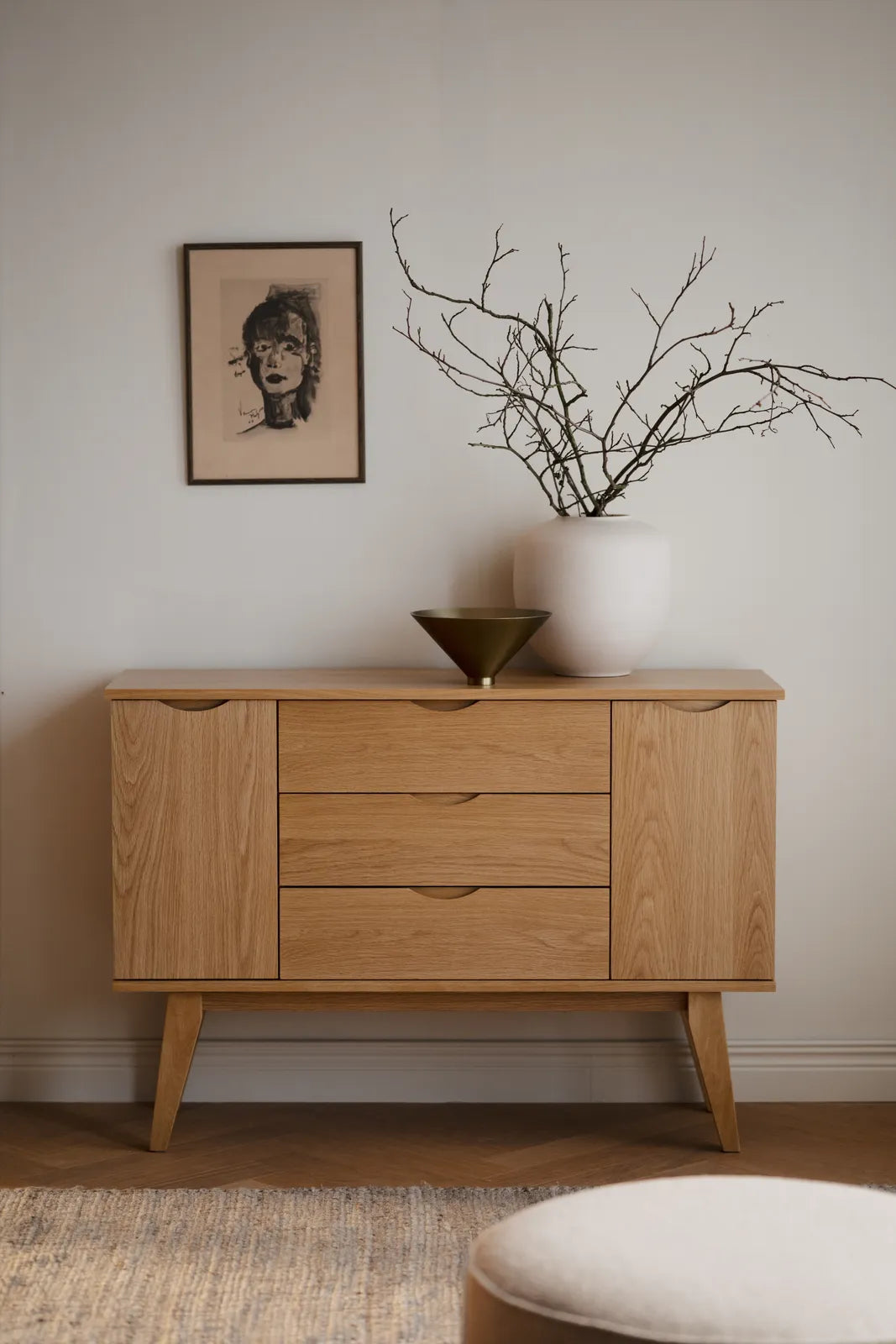 FILIPPA Sideboard aus Eiche 122x40x85 cm