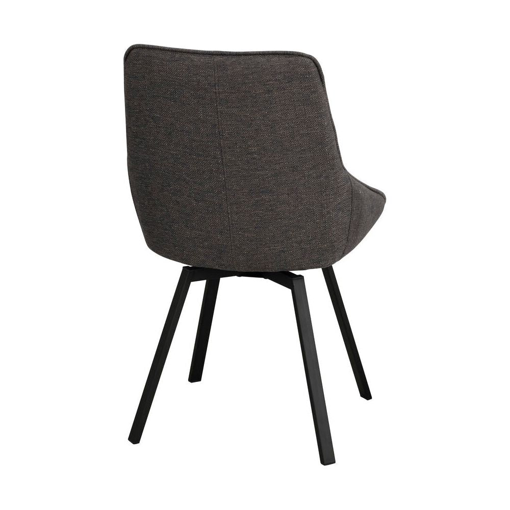 ALISON Essstuhl Grau/Schwarz 51x60x87cm - ZEN ZONE Furniture