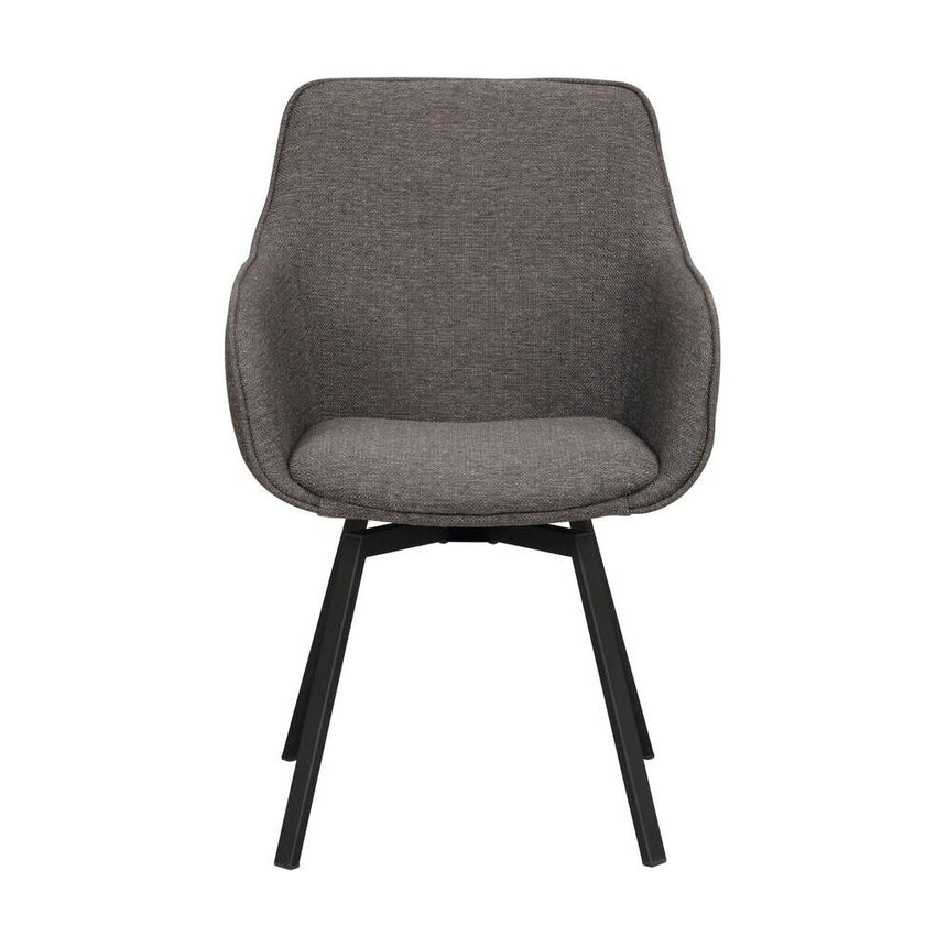 ALISON Essstuhl Grau/Schwarz 58x59x89cm - ZEN ZONE Furniture