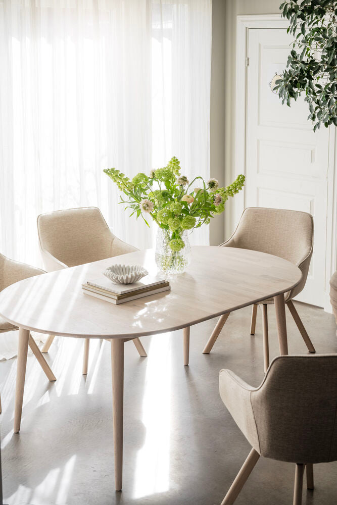 TYLER Esstisch Weiß pigmentiert 170x105x74cm - ZEN ZONE