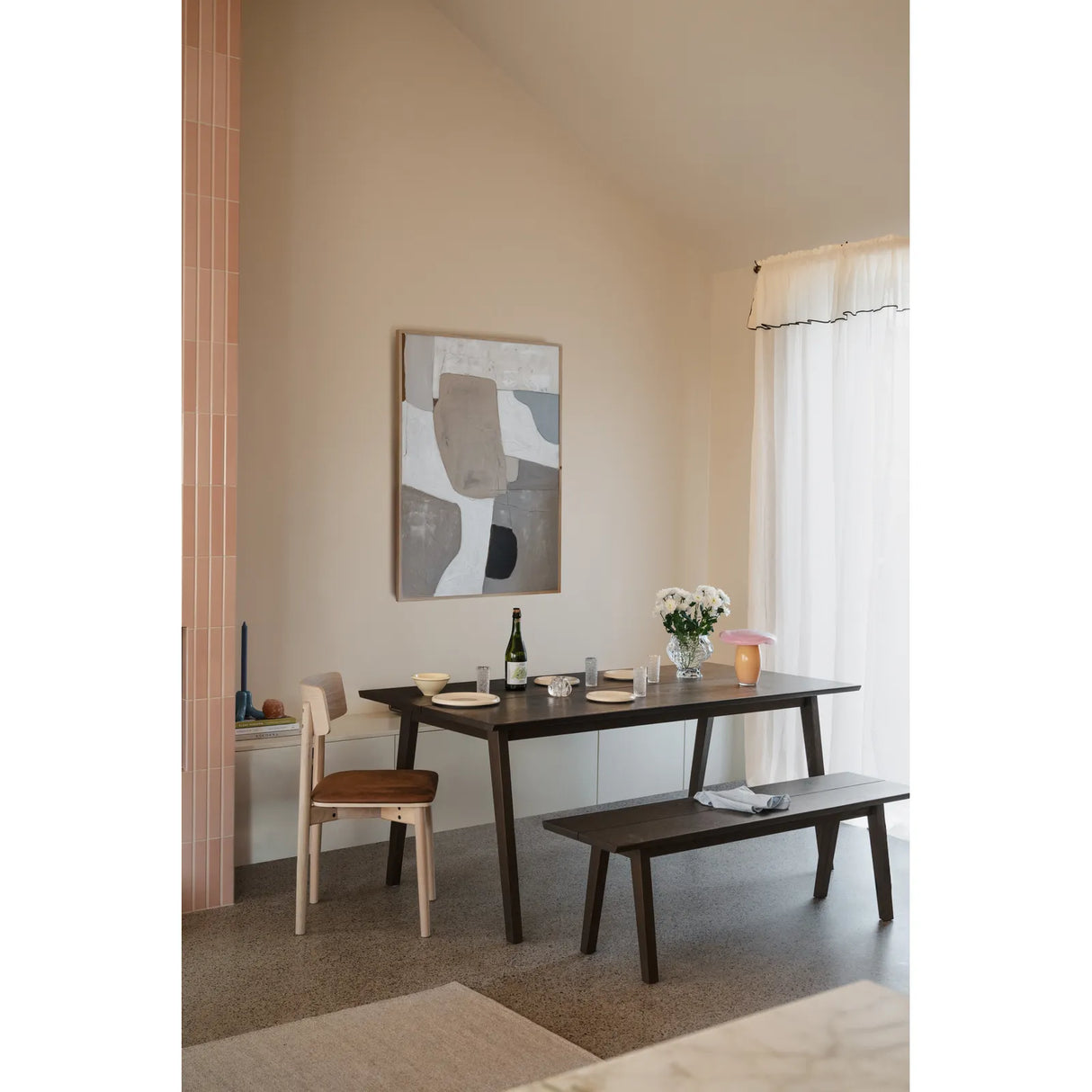 MELFORT Esstisch aus Birke und Wildeiche, in Braun, 180x90x75 cm - ZEN ZONE Furniture