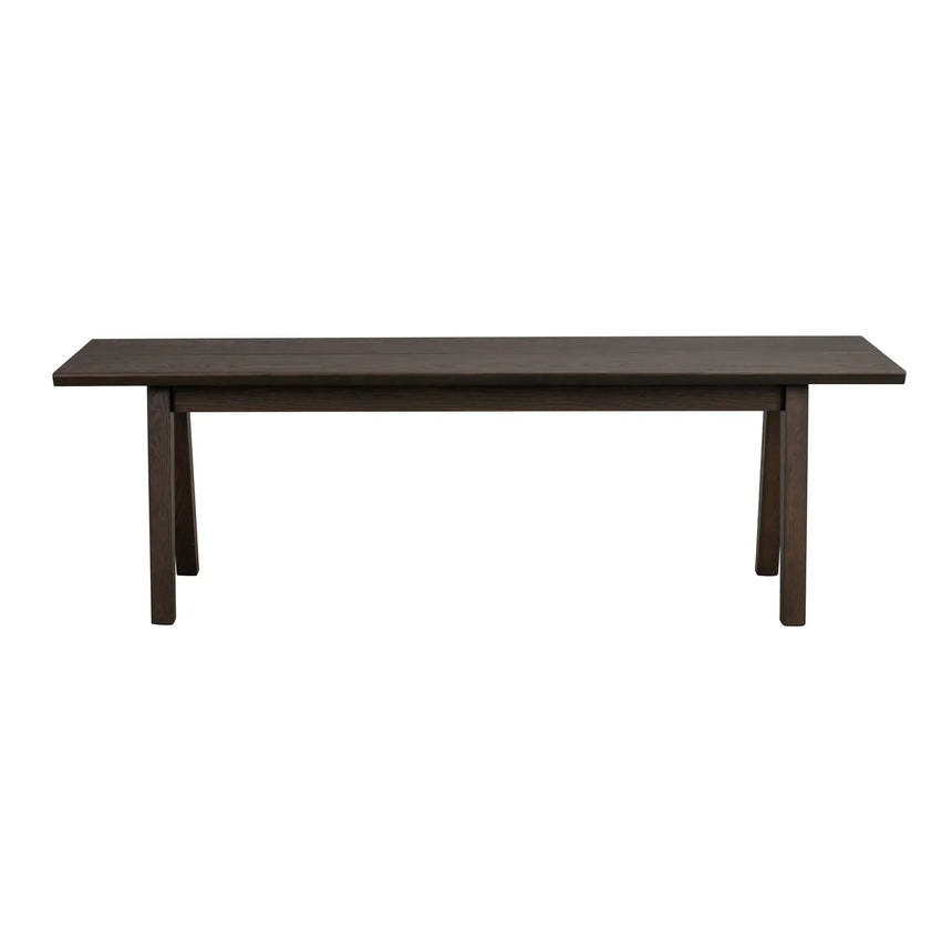 MELFORT Sitzbank aus massiver Birke, in Braun, 144x38x45 cm - ZEN ZONE Furniture