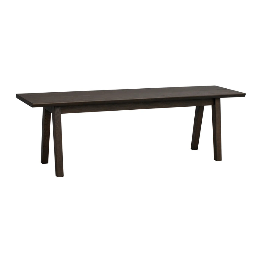 MELFORT Sitzbank aus massiver Birke, in Braun, 144x38x45 cm - ZEN ZONE Furniture