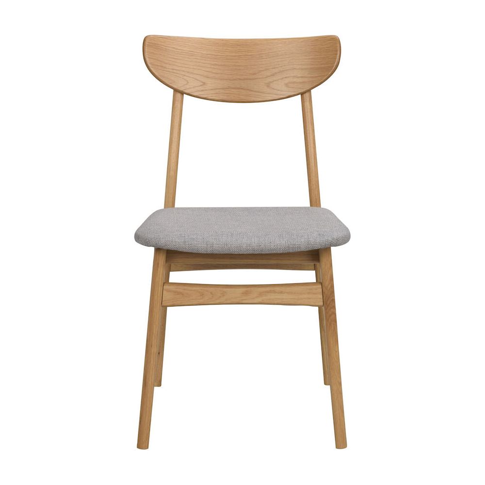 RODHAM Esszimmerstuhl Eiche/hellgrau 44x51x82cm - ZEN ZONE
