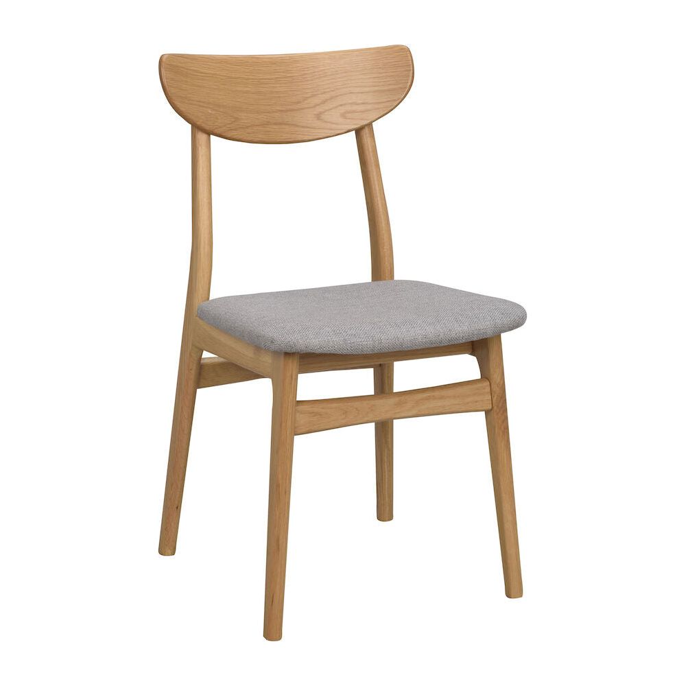 RODHAM Esszimmerstuhl Eiche/hellgrau 44x51x82cm - ZEN ZONE