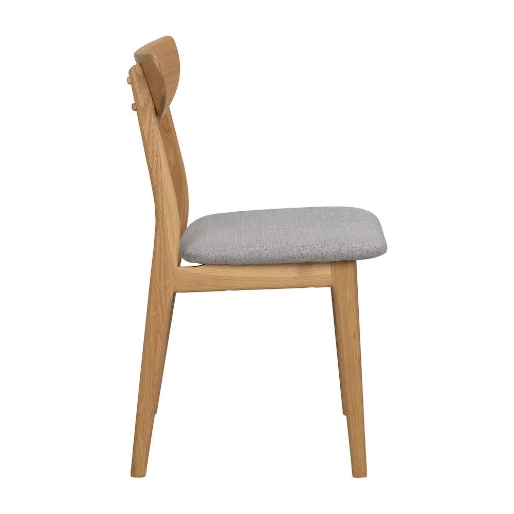 RODHAM Esszimmerstuhl Eiche/hellgrau 44x51x82cm - ZEN ZONE