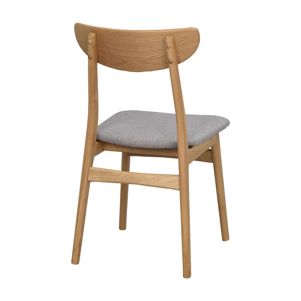 RODHAM Esszimmerstuhl Eiche/hellgrau 44x51x82cm - ZEN ZONE