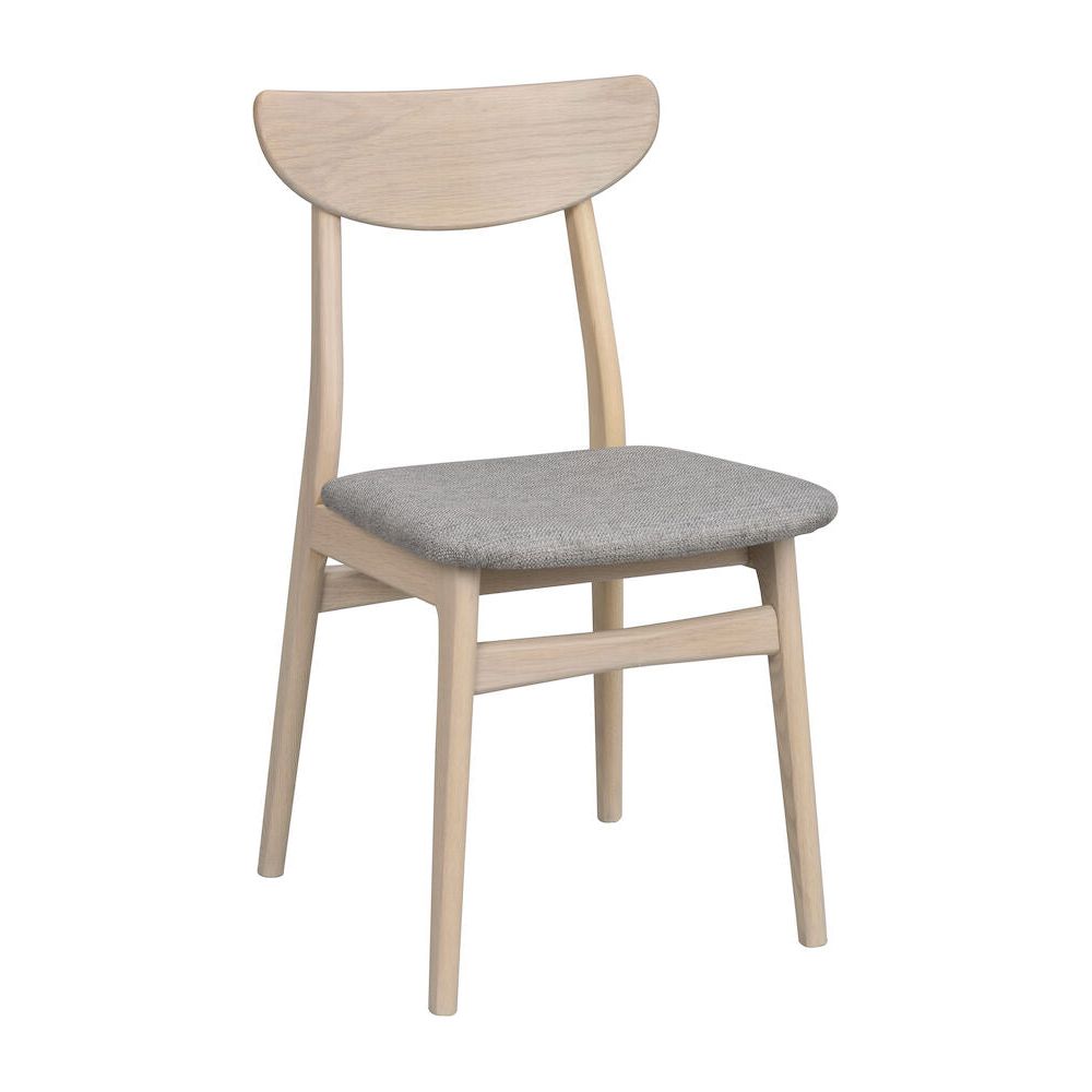 RODHAM Esszimmerstuhl Weiß pigmentiert/hellgrau 44x51x82cm - ZEN ZONE