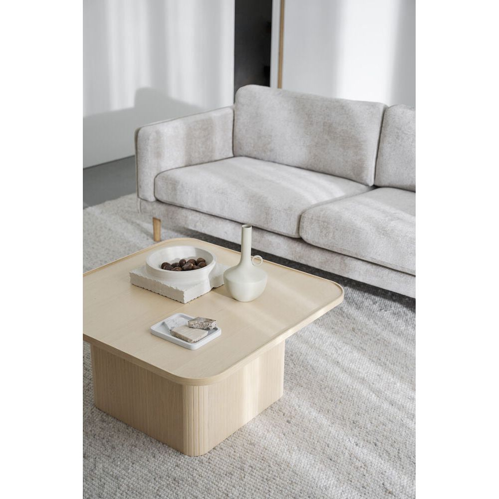 SULLIVAN Couchtisch Weiß pigmentiert 80x80x40cm - ZEN ZONE