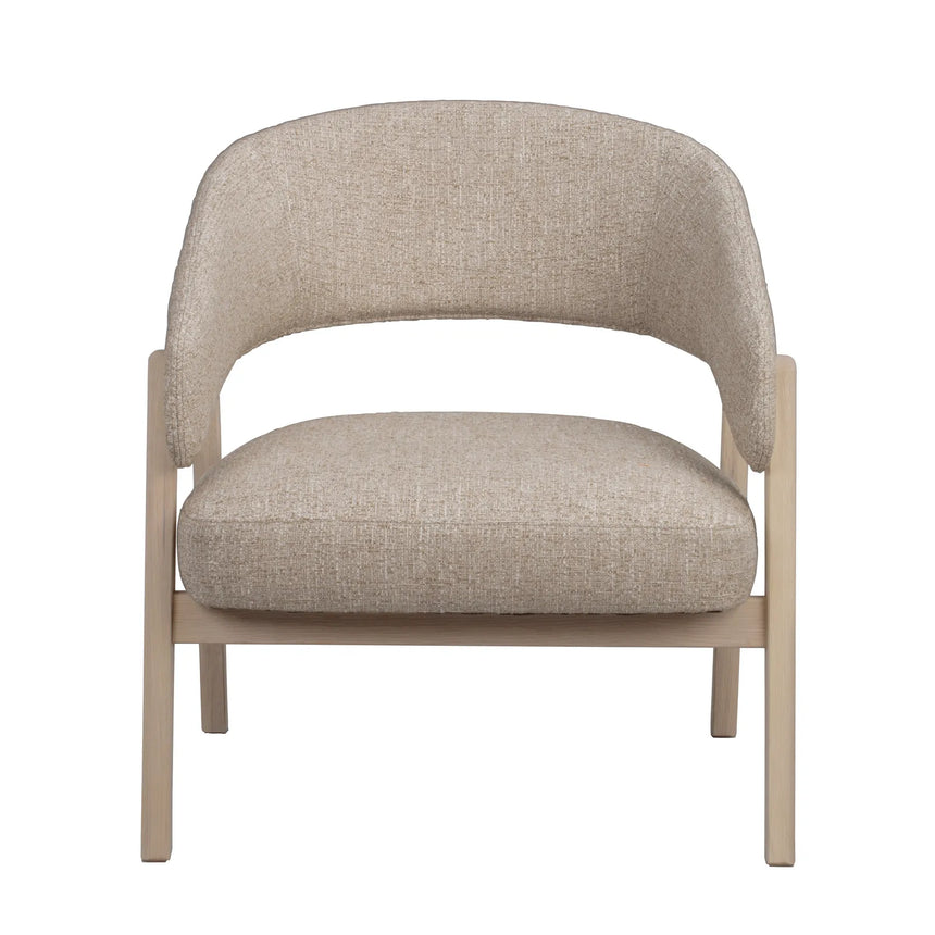 BARNABY Loungesessel aus Eiche und Stoff, 69x70x75 cm - ZEN ZONE Furniture