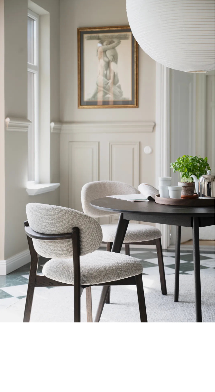 PATTERSON Essstuhl aus Eiche, 60x50x81 cm