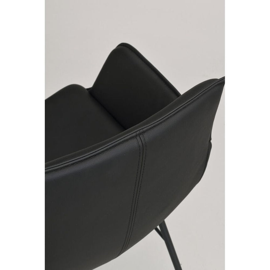 LOWELL Esszimmerstuhl Schwarz 59x62x86cm - ZEN ZONE