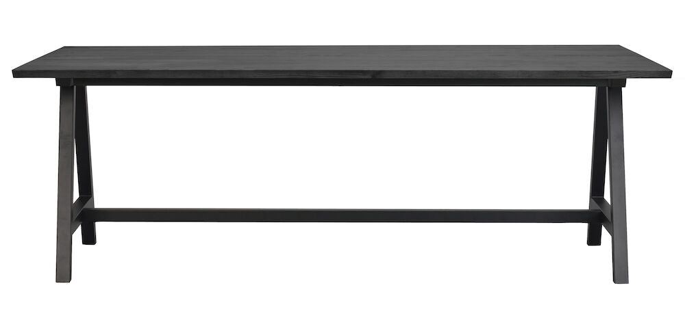 CARRADALE Esstisch Schwarz A-Beine 220x100x75cm - ZEN ZONE