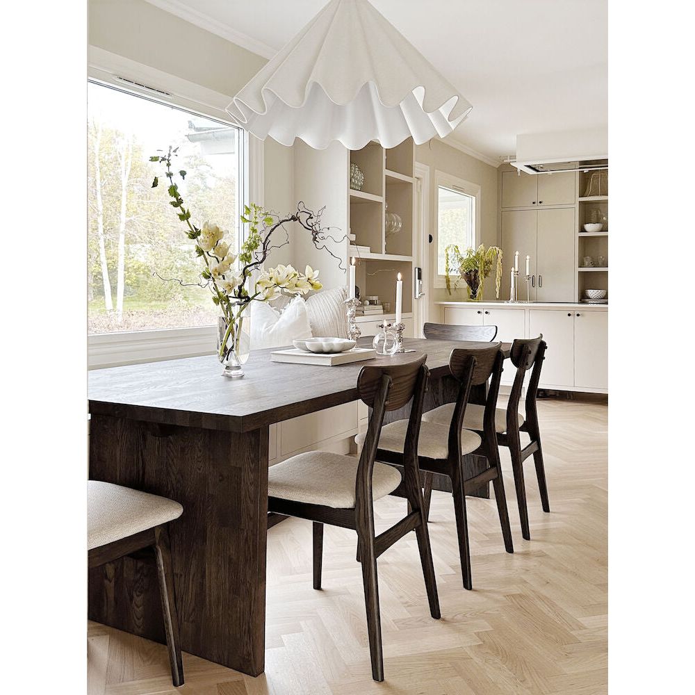 RODHAM Esszimmerstuhl Braun/Beige 44x51x82cm - ZEN ZONE