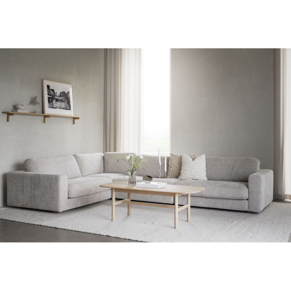 DUNCAN Ecksofa Hellgrau 345x233x78cm - ZEN ZONE