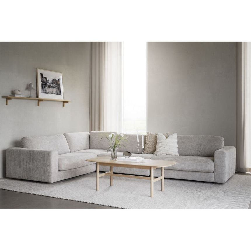 DUNCAN Ecksofa Hellgrau 345x233x78cm - ZEN ZONE