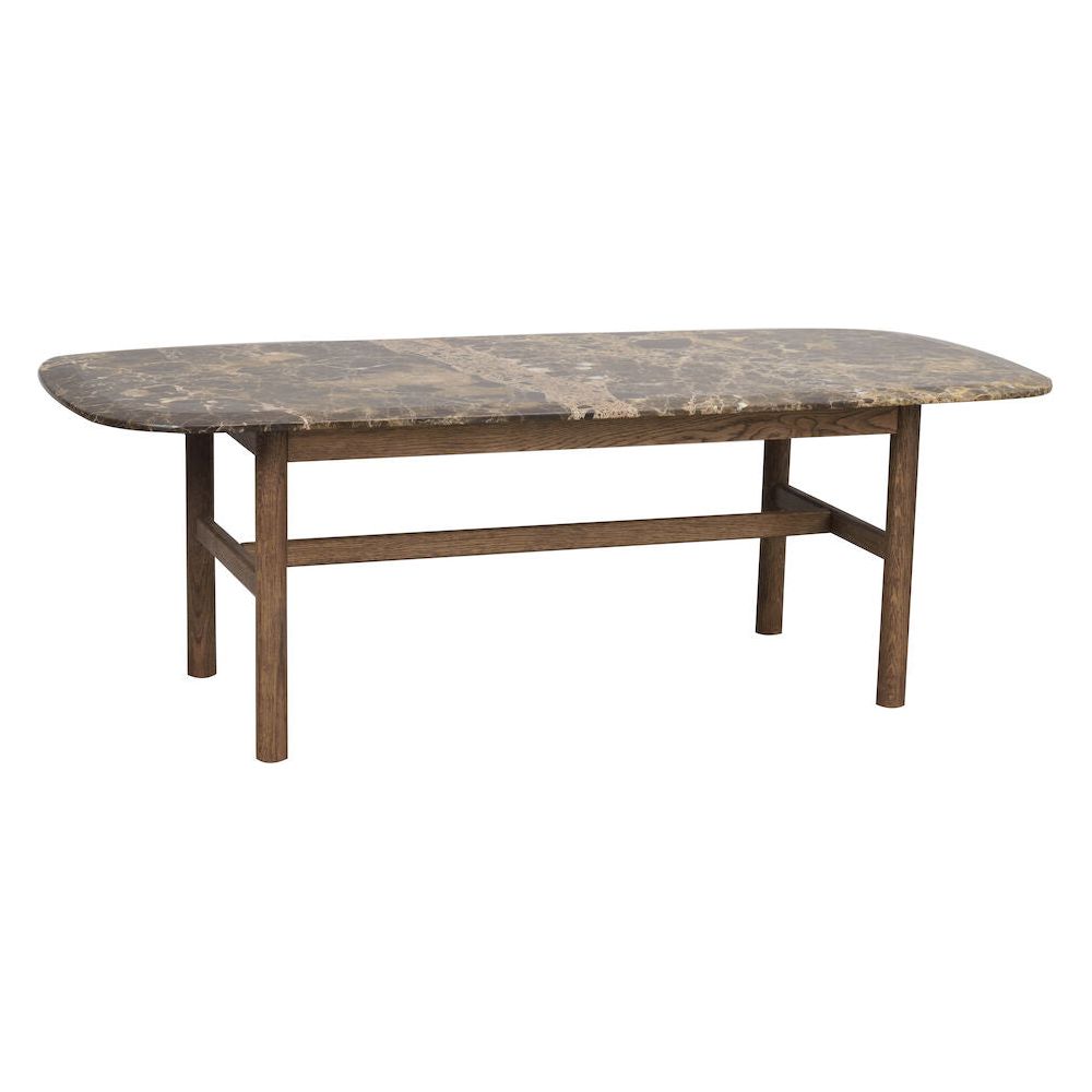 HAMMOND Couchtisch Marmor Braun 135x62x45cm - ZEN ZONE Furniture