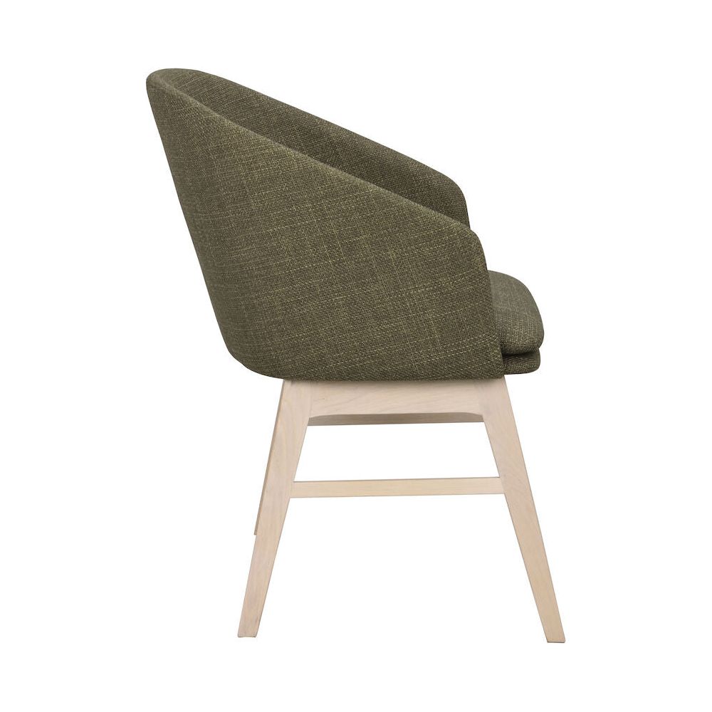 WINDHAM Esszimmerstuhl Grün/weiß pigmentiert 57x62x80cm - ZEN ZONE