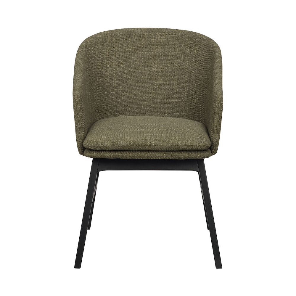 WINDHAM Esszimmerstuhl Grün/Schwarz 57x62x80cm - ZEN ZONE