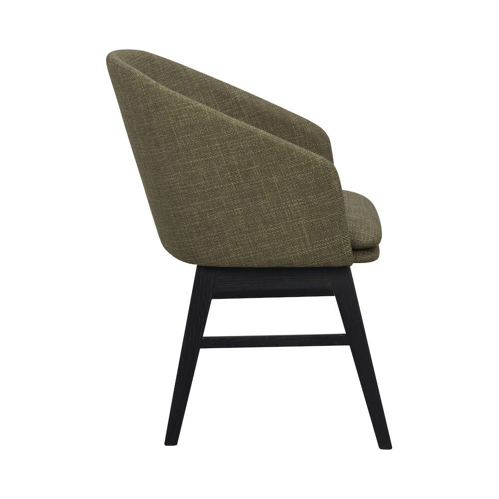 WINDHAM Esszimmerstuhl Grün/Schwarz 57x62x80cm - ZEN ZONE