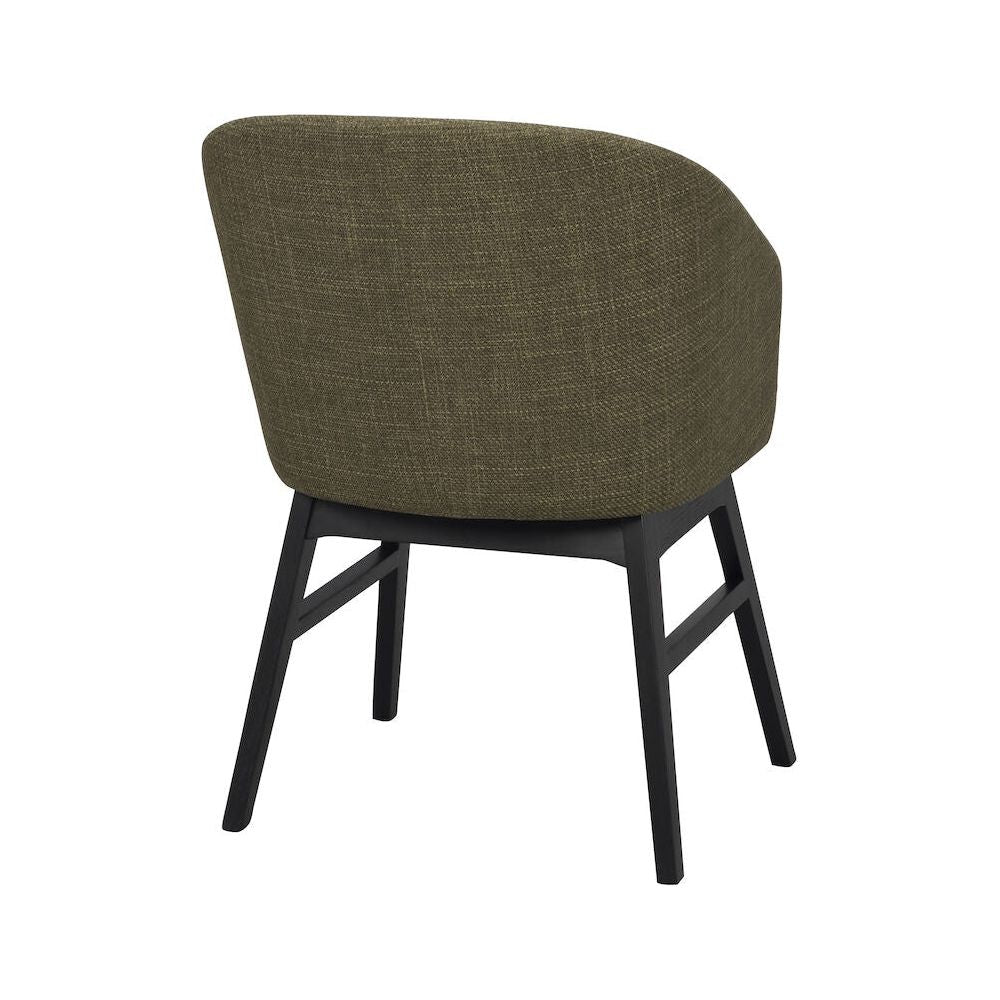 WINDHAM Esszimmerstuhl Grün/Schwarz 57x62x80cm - ZEN ZONE