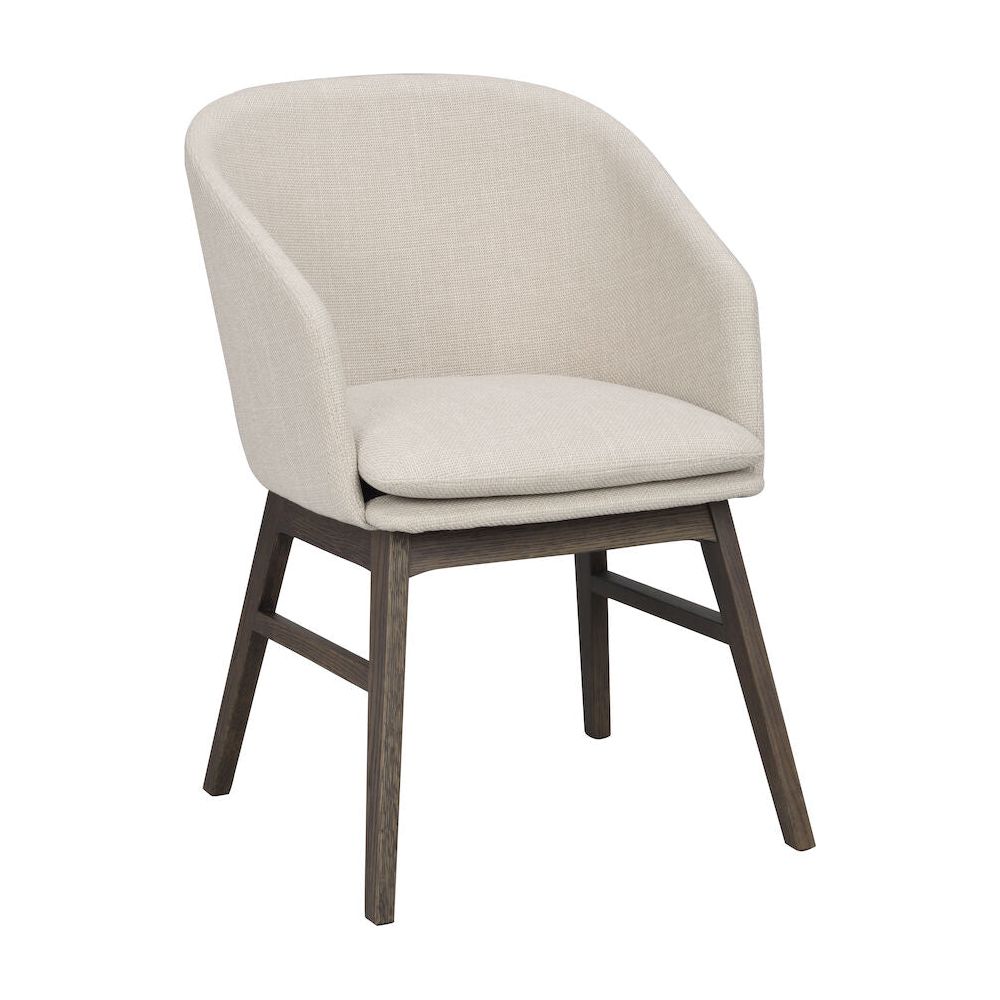 WINDHAM Esszimmerstuhl Beige/braun 57x62x80cm - ZEN ZONE