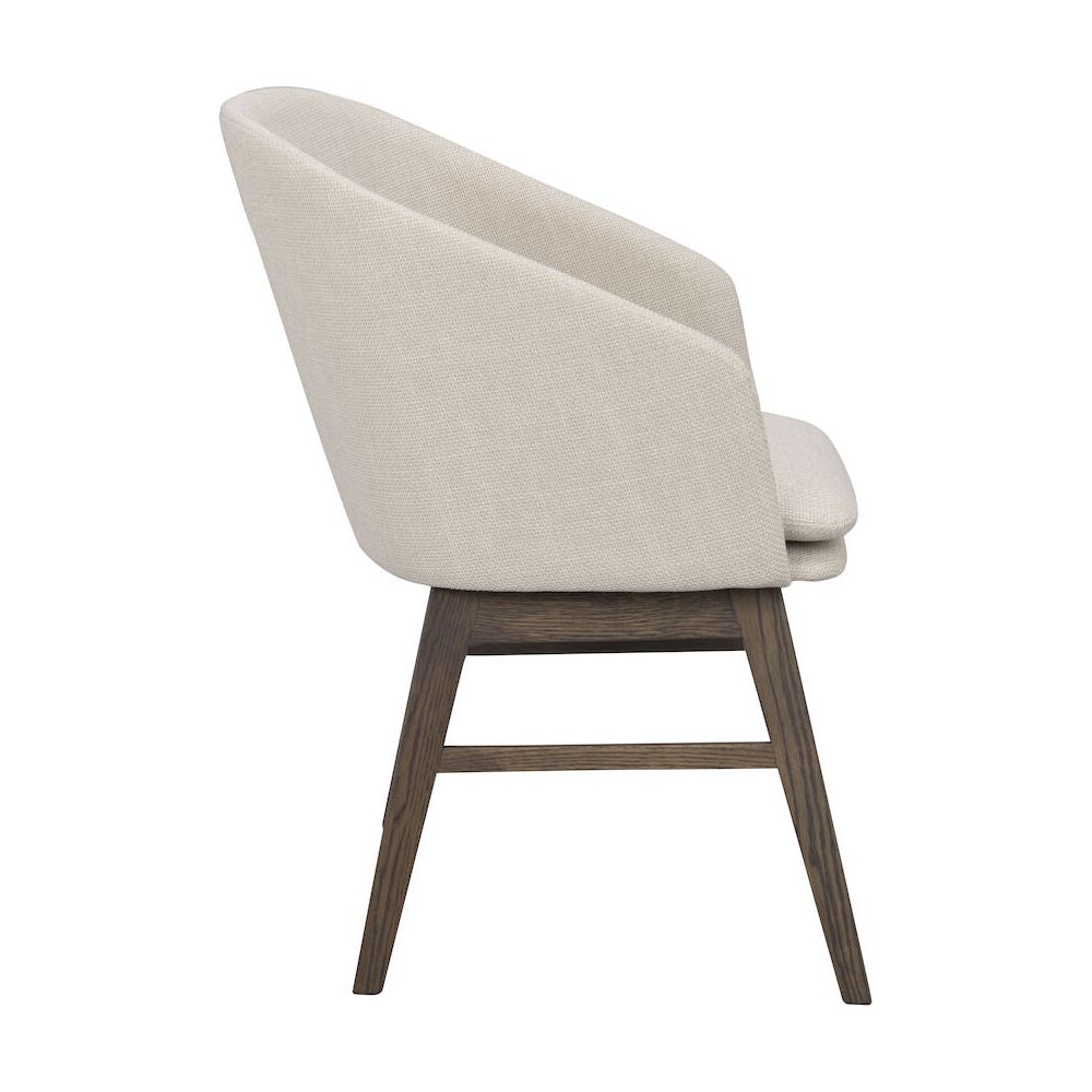 WINDHAM Esszimmerstuhl Beige/braun 57x62x80cm - ZEN ZONE