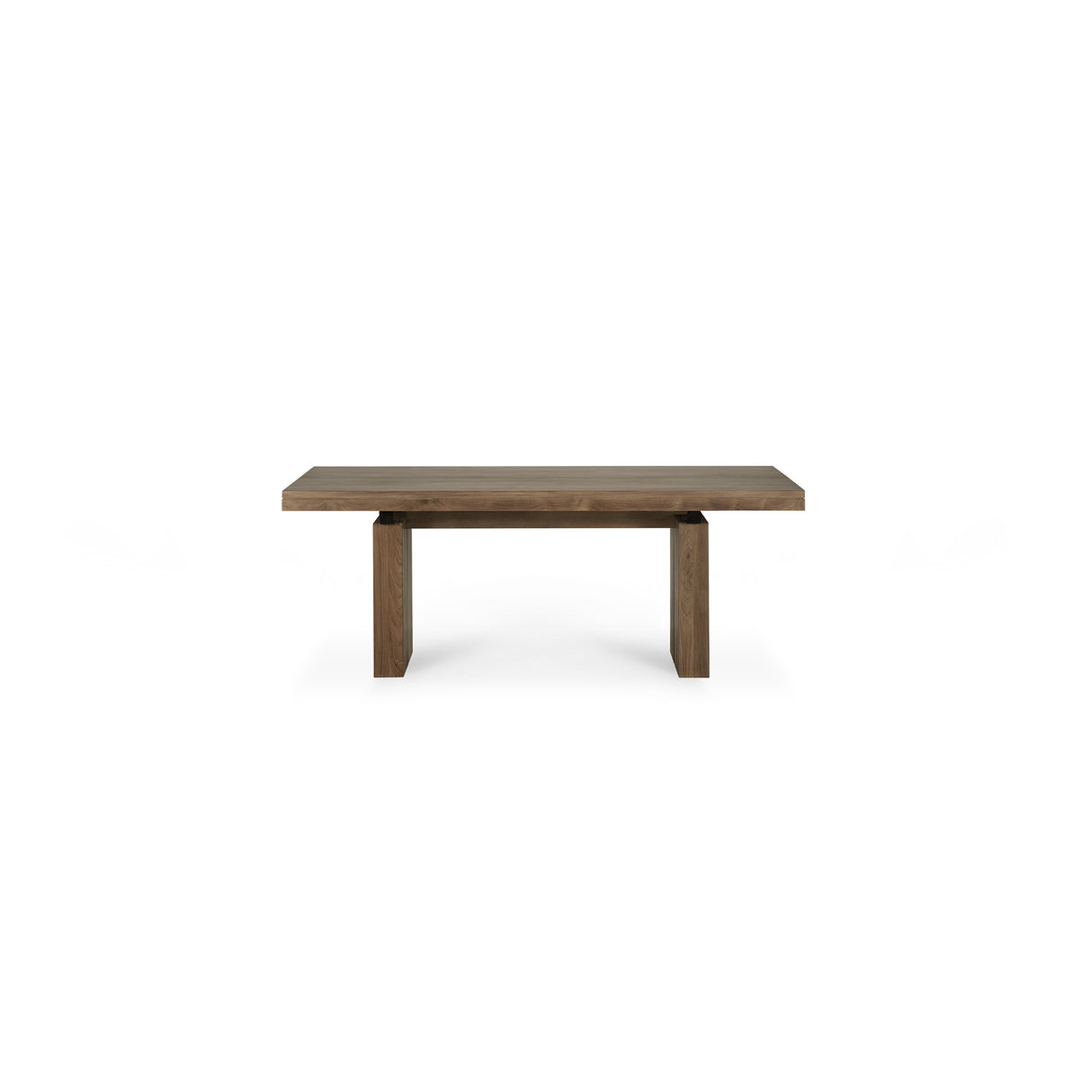 Double ausziehbarer Esstisch - Teak - rechteckig - 200/300 x 100 x 76 cm - ZEN ZONE