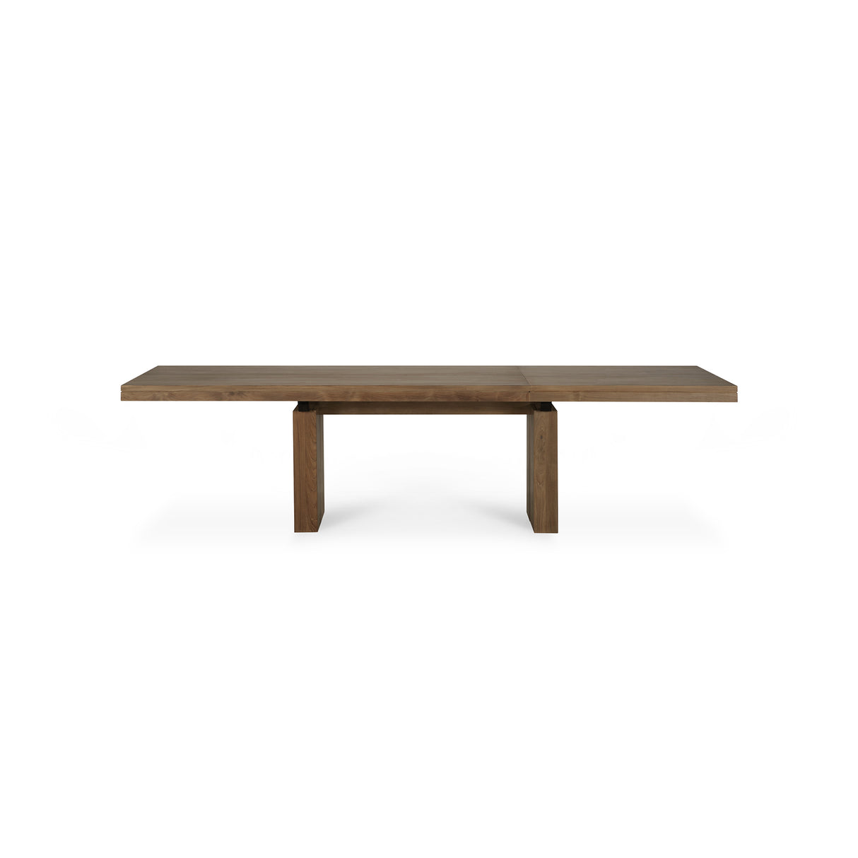 Double ausziehbarer Esstisch - Teak - rechteckig - 200/300 x 100 x 76 cm - ZEN ZONE