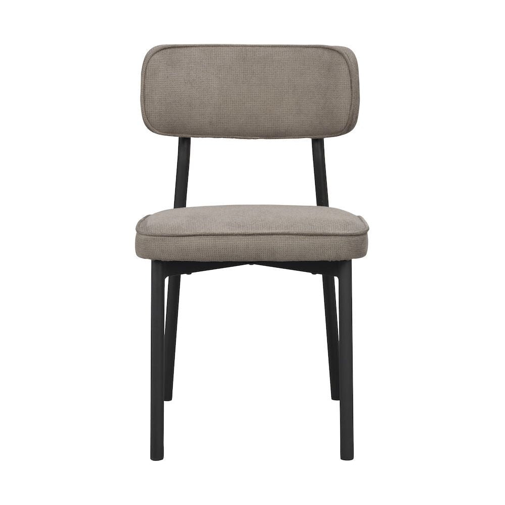 PAISLEY Esszimmerstuhl Graubraun/Schwarz 49x53x82cm - ZEN ZONE