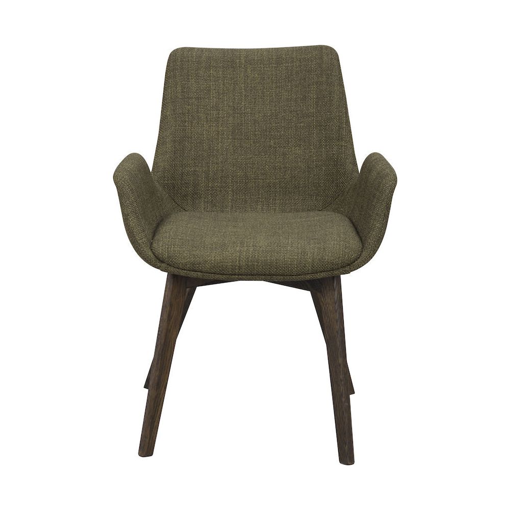 DRIMSDALE Esszimmerstuhl Grün/braun 59x59x81cm - ZEN ZONE