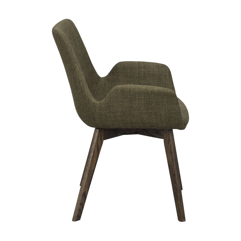 DRIMSDALE Esszimmerstuhl Grün/braun 59x59x81cm - ZEN ZONE