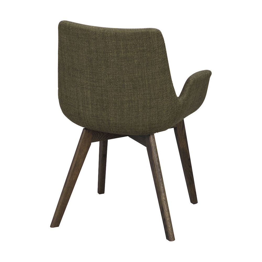 DRIMSDALE Esszimmerstuhl Grün/braun 59x59x81cm - ZEN ZONE