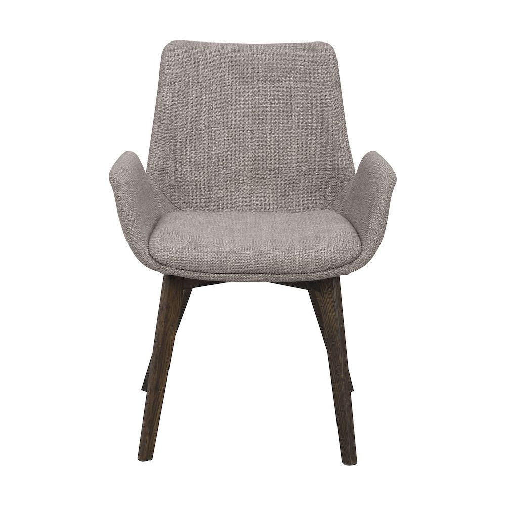 DRIMSDALE Esszimmerstuhl Grau/Braun 59x59x81cm - ZEN ZONE