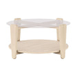 ARRAN Couchtisch Weiß pigmentiert 93x93x45cm - ZEN ZONE Furniture