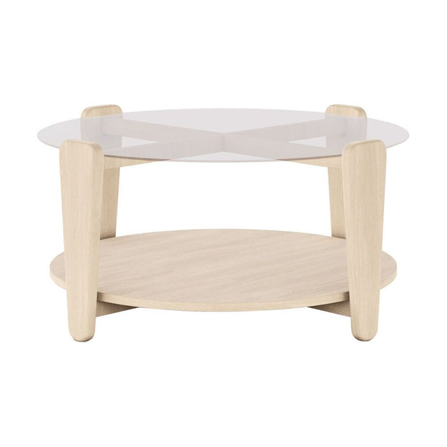 ARRAN Couchtisch Weiß pigmentiert 93x93x45cm - ZEN ZONE Furniture