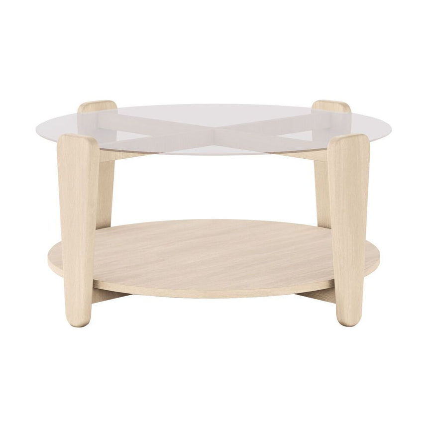 ARRAN Couchtisch Weiß pigmentiert 93x93x45cm - ZEN ZONE Furniture