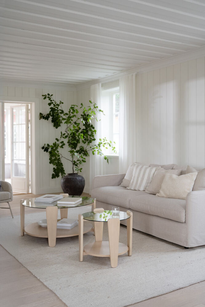 PEYTON 3-Sitzer Sofa Ursula #282 hellbeige 213x103x82cm - ZEN ZONE Furniture