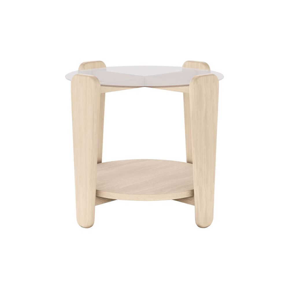 ARRAN Couchtisch Weiß pigmentiert 52x52x45cm - ZEN ZONE Furniture