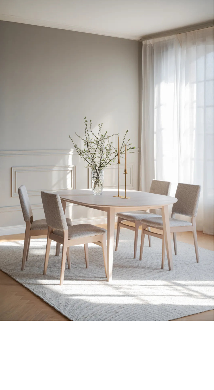 MEDFORD Essstuhl aus Eiche, 57x46x86 cm