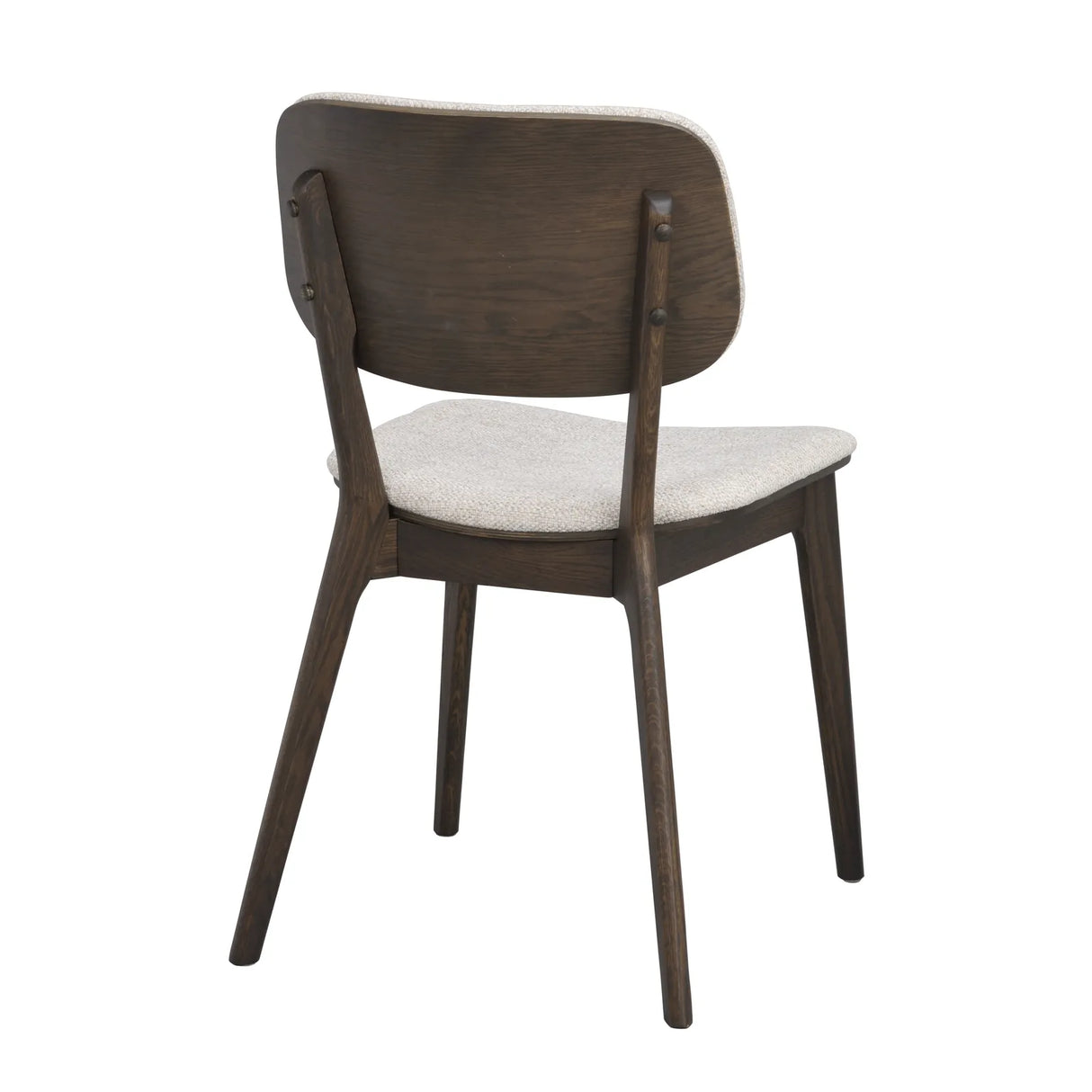 BARRETT Essstuhl massive Eiche Braun/hellbeige 58x47x83cm - ZEN ZONE Furniture