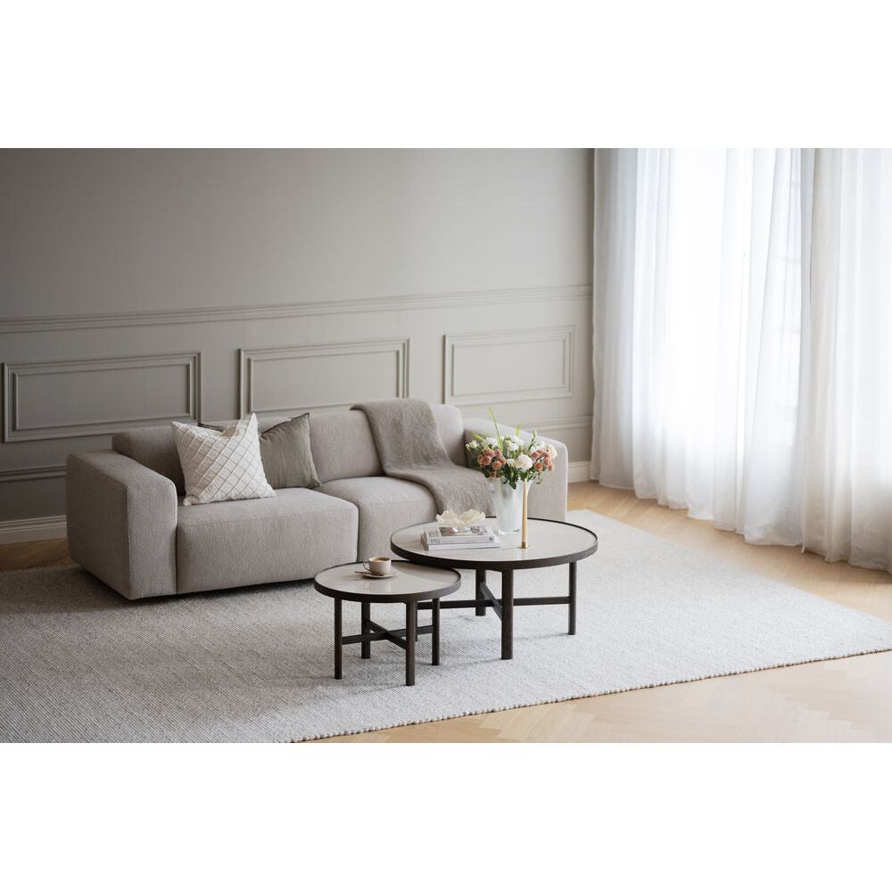 WILLARD Modulares Sofa Hellbeige 236x98x70cm - ZEN ZONE