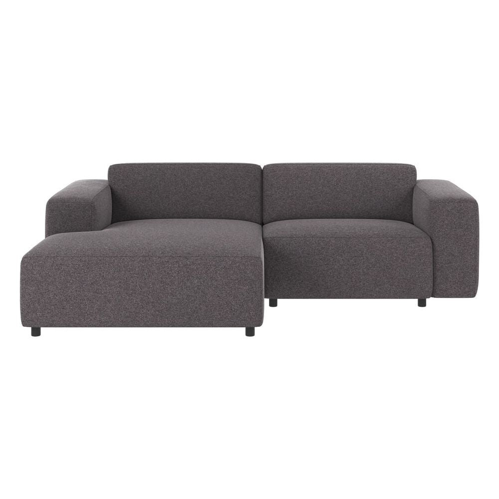 WILLARD 3-Sitzer-Sofa Links dunkelgrau 234x161x70cm - ZEN ZONE Furniture
