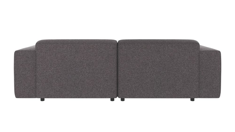 WILLARD 3-Sitzer-Sofa Links dunkelgrau 234x161x70cm - ZEN ZONE Furniture