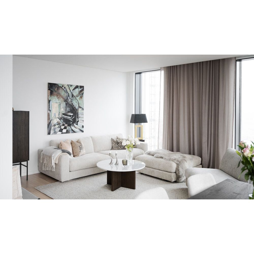DUNCAN Modulares Sofa Hellgrau 258x103x78cm - ZEN ZONE