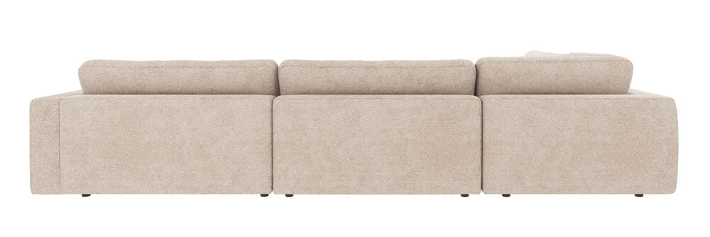 DUNCAN Ecksofa Hellgrau 345x233x78cm - ZEN ZONE Furniture